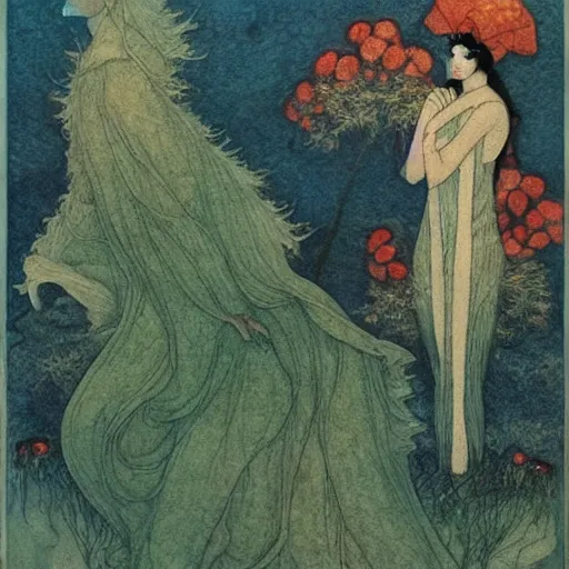 Image similar to painting by edmund dulac, highly detailed, high quality, trending on artstation, beautiful