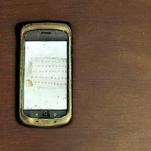 Image similar to smartphone from 1700s'