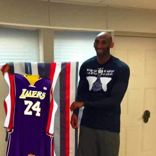 Prompt: Kobe Bryant dressed as captain America