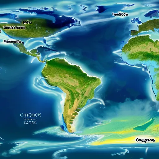 Prompt: imagistic this is a land on an unforgiving world of churning oceans and jagged coastlines. every habitable island is situated somewhere along the planet's equator where the weather is still volatile but more hospitable than any points to the north or south