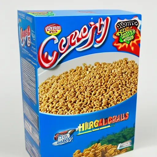 Prompt: a perfectly normal box of cereal in real life, highly detailed, high definition, ultra realistic