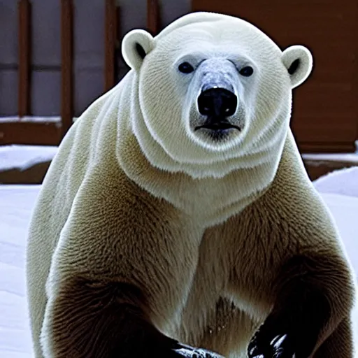 Image similar to rob schneider as a polar bear