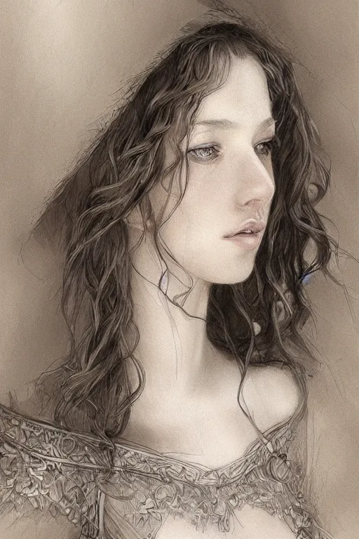 Image similar to beautiful natural coy cottagecore peasant maiden master life drawing, intricate, elegant, highly detailed, digital painting, artstation, concept art, smooth, sharp focus, illustration, art artgerm