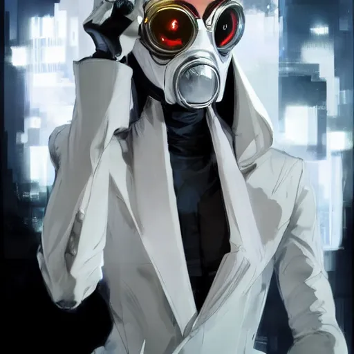 anime characters with gas masks