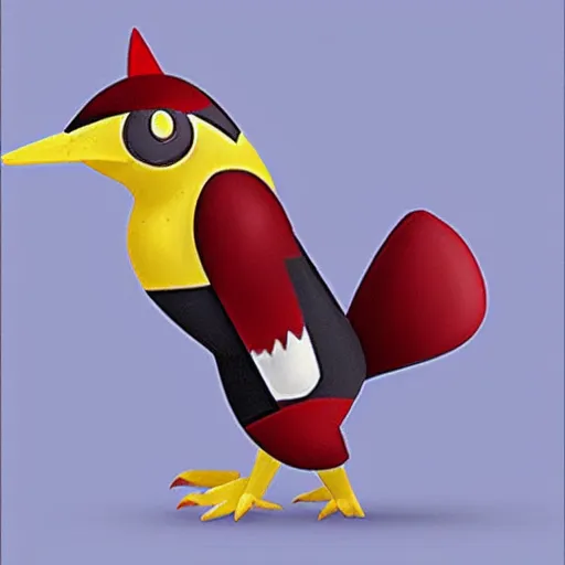 a pokemon that looks like a woodpecker made of shining Stable