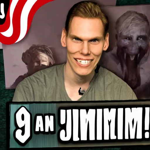 Prompt: jerma 9 8 5 playing among us