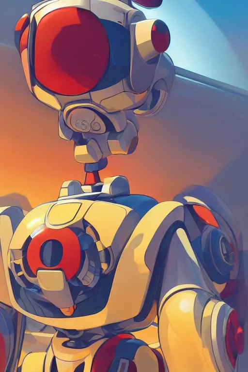 Image similar to metabots medabots medarotto medarot robot minimalist comics, behance hd by jesper ejsing, by rhads, makoto shinkai and lois van baarle, ilya kuvshinov, rossdraws global illumination ray tracing hdr radiating a glowing aura