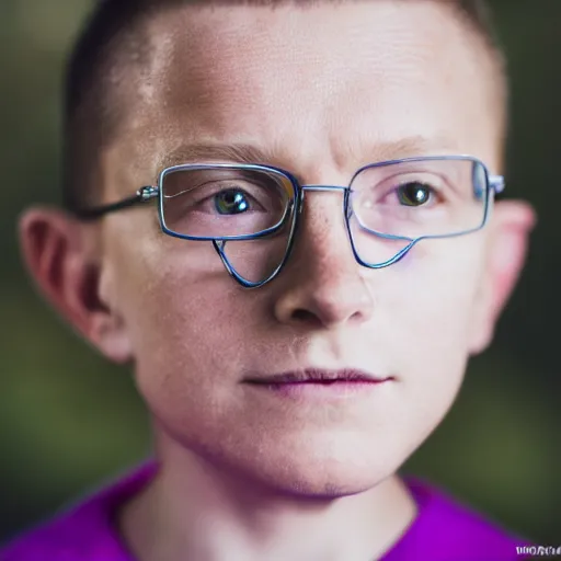 Image similar to dslr photo portrait still of 1 0 year old age 1 0 walter white at age 1 0!!!, 8 5 mm f 1. 8