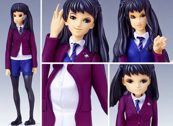 Prompt: Image on the store website, eBay, Full body, 80mm resin figure of Female school students