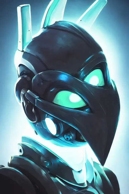 Image similar to epic mask helmet robot ninja portrait stylized as fornite style game design fanart by concept artist gervasio canda, behance hd by jesper ejsing, by rhads, makoto shinkai and lois van baarle, ilya kuvshinov, rossdraws global illumination radiating a glowing aura global illumination ray tracing hdr render in unreal engine 5