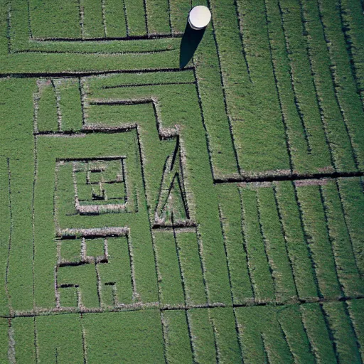 Image similar to hyperrealistic dslr film still of closeup aerial view of corn maze, disguised as billy mays face, stunning 8 k octane comprehensive 3 d render, inspired by istvan sandorfi & greg rutkowski & unreal engine, perfect symmetry, dim volumetric cinematic lighting, extremely hyper - detailed, incredibly real lifelike attributes & flesh texture, intricate, masterpiece, artstation, stunning