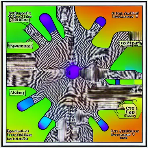 Image similar to Artificial Intelligence diagram of Stable Diffusion aka dream, Realistic, HDR, Clear Image, readable diagram,