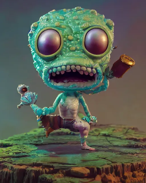 Prompt: Highly detailed Funko pop of pickle rick, unreal engine, fantasy art by Greg Rutkowski, Loish, Rhads, Makoto Shinkai and Lois van baarle, ilya kuvshinov, rossdraws global illumination, radiant light, detailed and intricate environment