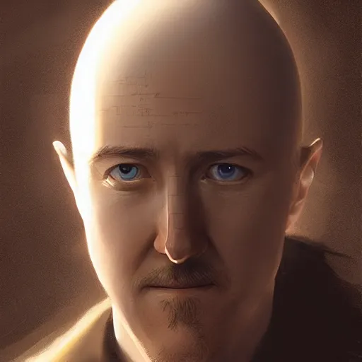 Prompt: edward norton as an egg, highly detailed, eggshell texture, dramatic lighting, concept art by greg rutkowski and artgerm