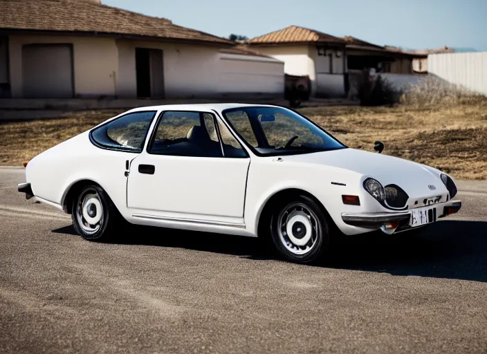 Image similar to photo still of a toyota corolla with open!!! gullwing doors!!! gullwing doors gullwing doors!!!, 8 k, 5 2 mm f 1 2