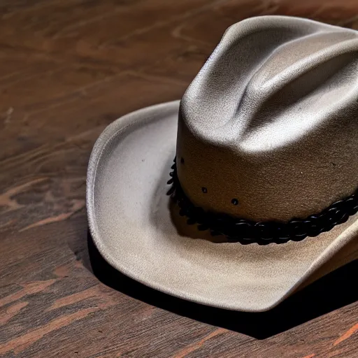 Image similar to phone wearing a cowboy hat, detailed