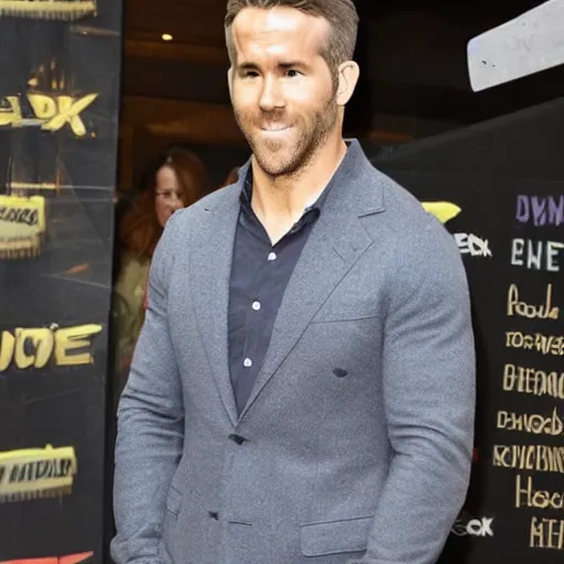 Image similar to ryan reynolds finding his secret superpower