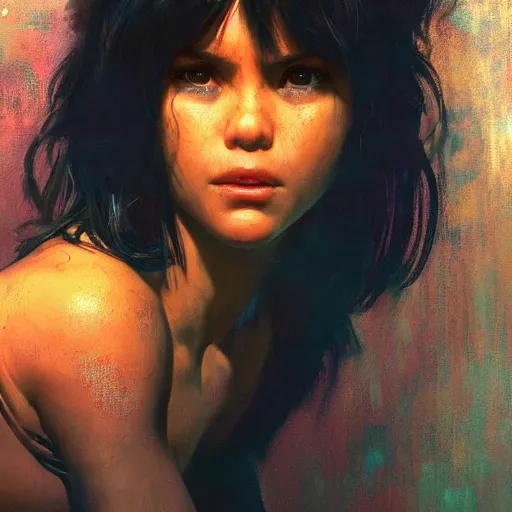 Prompt: dora the explorer, hyperrealistic full figure, bladerunner street alley, art of elysium by frank frazetta and by jeremy mann and by alphonse mucha, fantasy art, photo realistic, dynamic lighting, artstation, full figure poster, volumetric lighting, very detailed face, 4 k, award winning