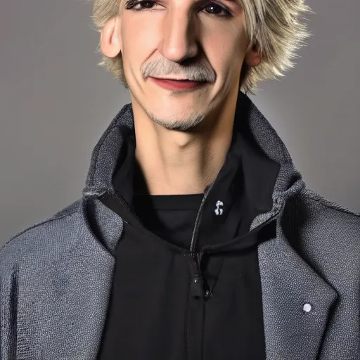 Image similar to xqc, big long nose, underbite