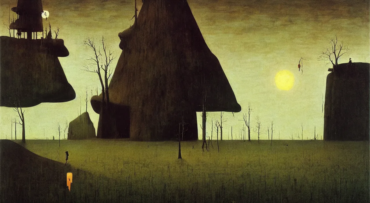 Prompt: single flooded wooden pole, very coherent and colorful high contrast masterpiece by franz sedlacek hieronymus bosch dean ellis simon stalenhag rene magritte gediminas pranckevicius, dark shadows, sunny day, hard lighting