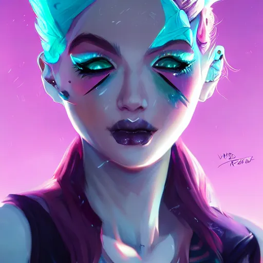 Image similar to a portrait of a beautiful punkrock girl, art by lois van baarle and loish and ross tran and rossdraws and sam yang and samdoesarts and artgerm, digital art, highly detailed, intricate, sharp focus, Trending on Artstation HQ, deviantart, unreal engine 5, 4K UHD image