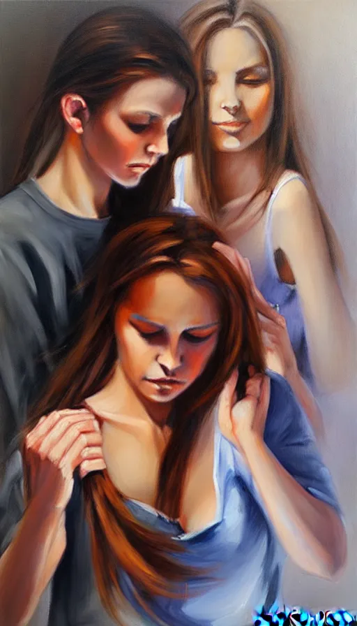 Image similar to the two complementary forces that make up all aspects and phenomena of life, by Emilia Wilk