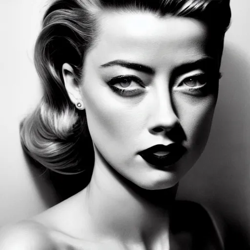 Prompt: portrait of amber heard by mario testino 1 9 5 0, 1 9 5 0 s style, headshot, taken in 1 9 5 0, detailed, award winning, sony a 7 r