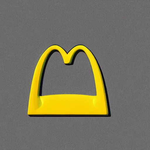 Image similar to eyebrows in the shape of the McDonalds logo, photorealistic, detailed