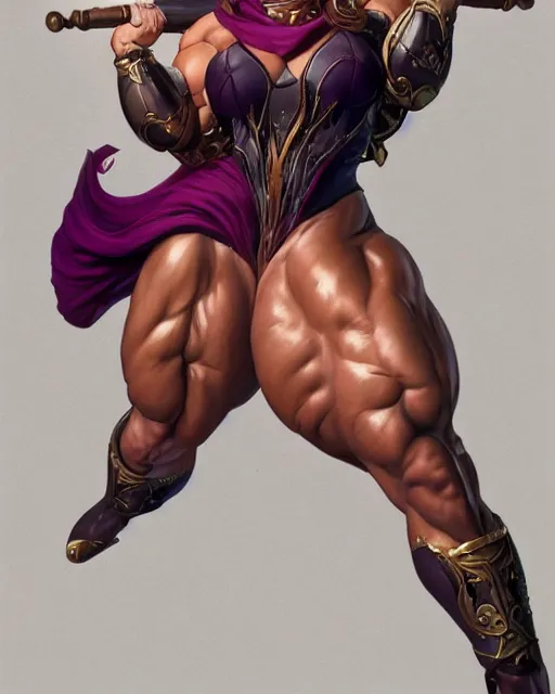 Image similar to full figure ultra realistic illustration, selina gomez as thick female bodybuilder witch zarya from overwatch smiling with closed eyes, intricate, elegant, highly detailed, digital painting, artstation, concept art, smooth, sharp focus, illustration, art by artgerm and greg rutkowski and alphonse mucha