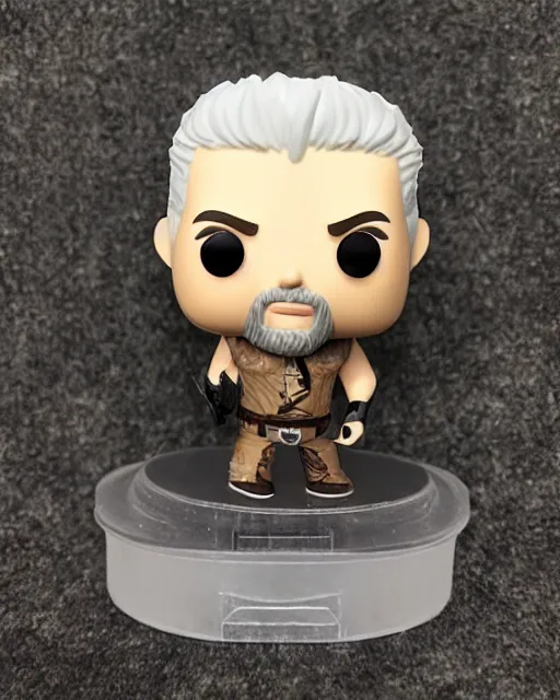 Image similar to Ron Perlman Funko Pop. Photographic, photography