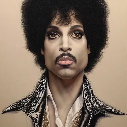 Image similar to amazing award winning portrait photo of prince the artist, very detailed