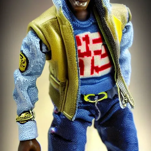 Image similar to young thug, action figure, miniature, ebay photo