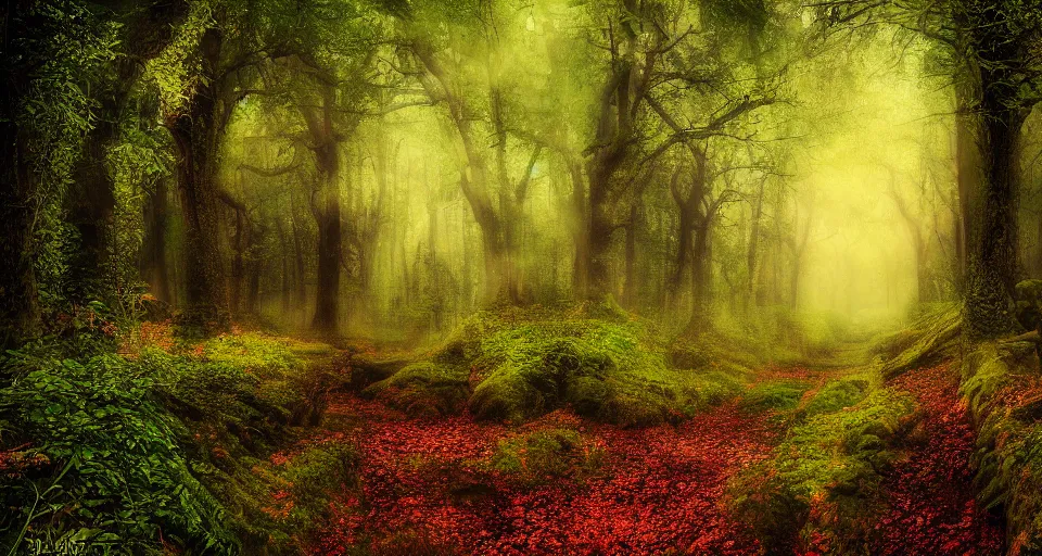 Image similar to Enchanted and magic forest, by 500px