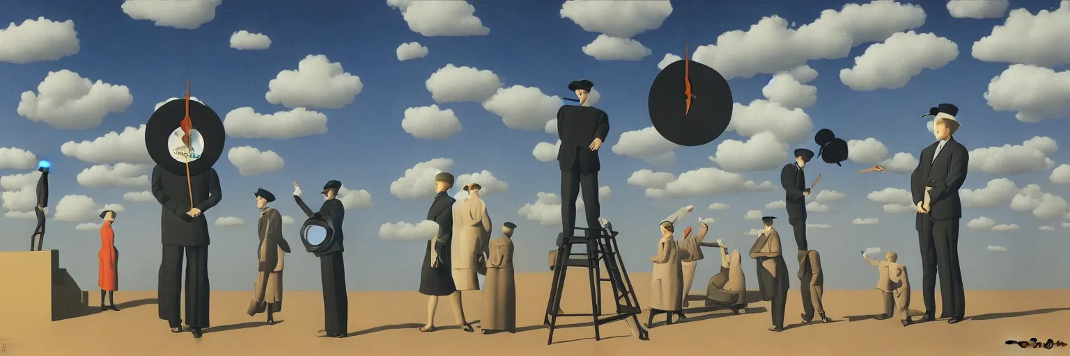 Image similar to clock painting magritte