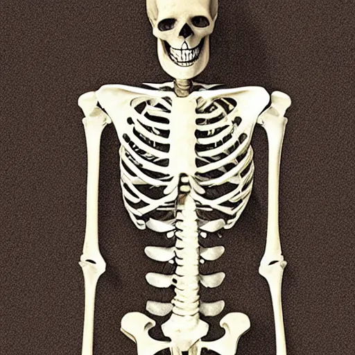 Prompt: a skeleton