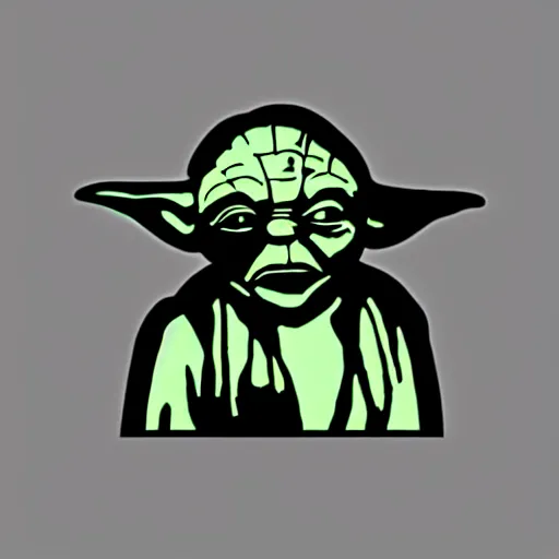 Image similar to Yoda minimalism logo