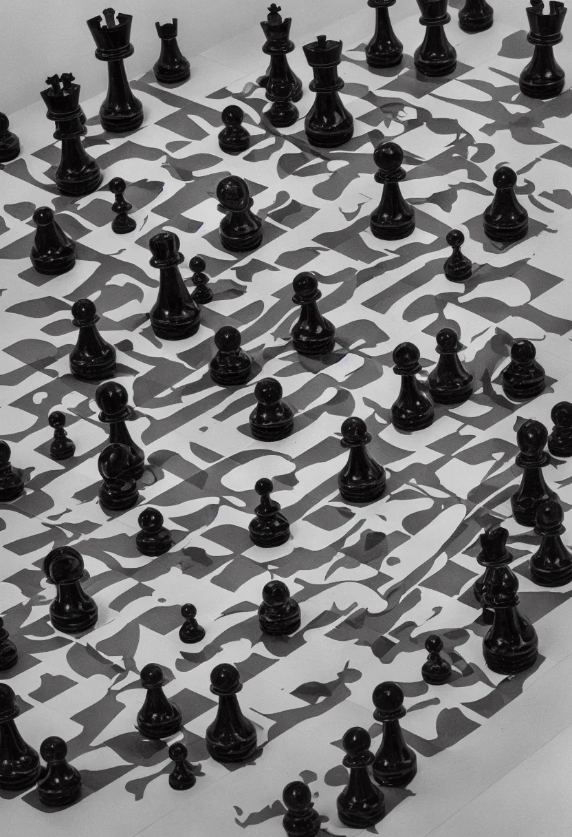 Black & White Chess Figure Wallpaper – Myindianthings