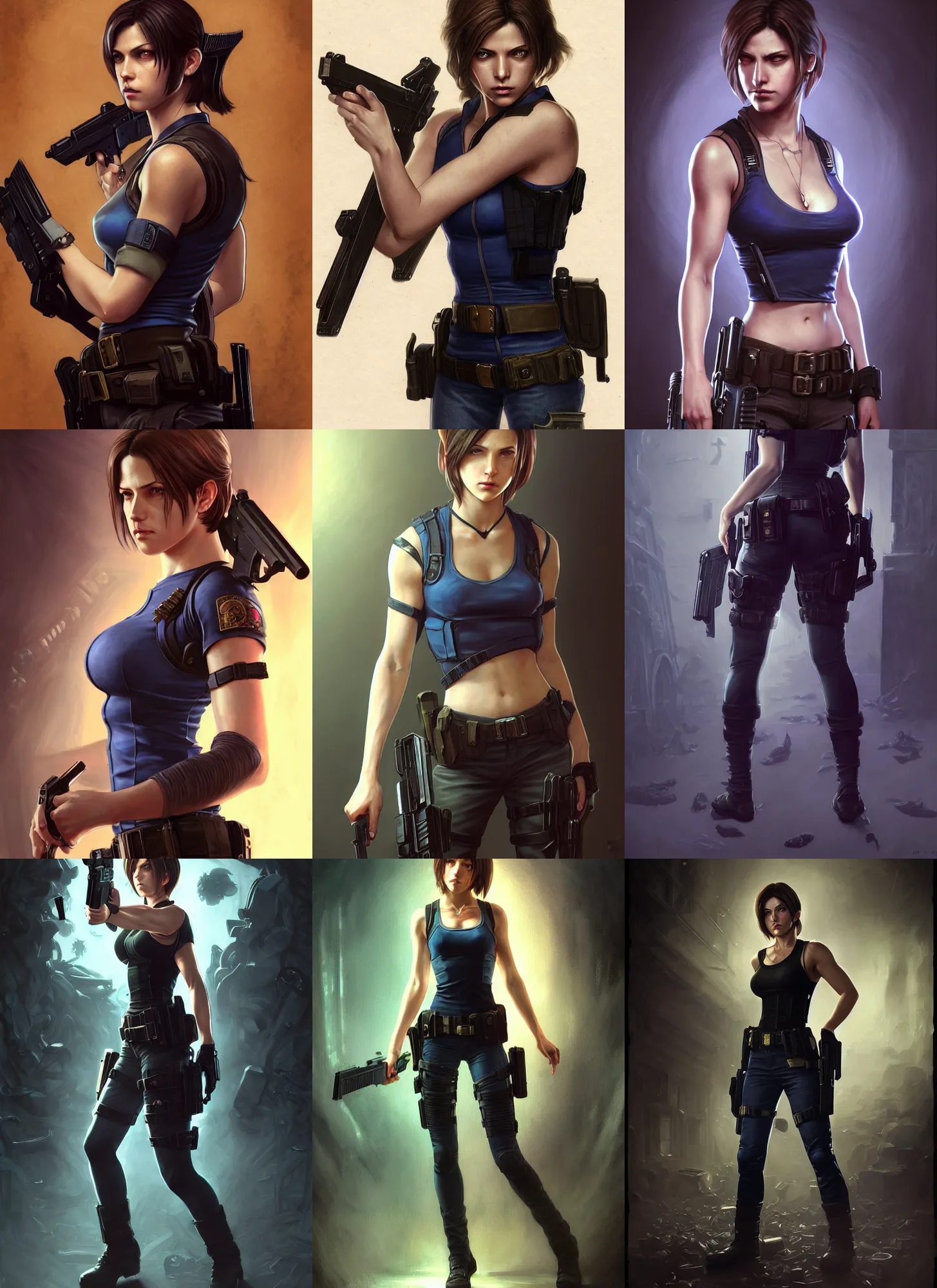 ArtStation - Jill Valentine Portrait Cover (Resident Evil 3 Remake)