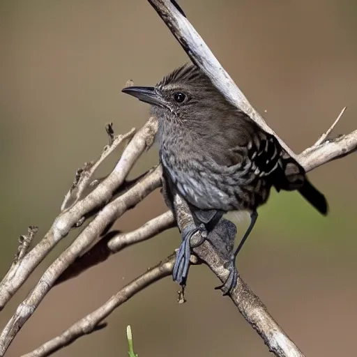 Prompt: fledgling furbird