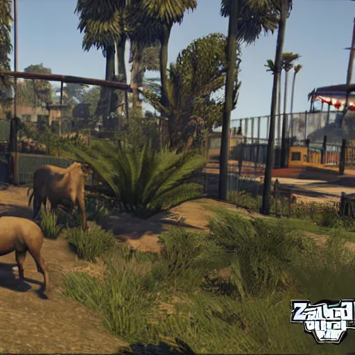 Image similar to a zoo in gta 5 screenshot