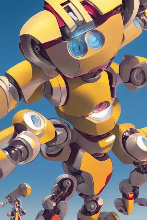 Image similar to metabots medabots medarotto medarot robot minimalist comics, behance hd by jesper ejsing, by rhads, makoto shinkai and lois van baarle, ilya kuvshinov, rossdraws global illumination ray tracing hdr radiating a glowing aura