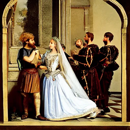 Image similar to romeo marrying juliet