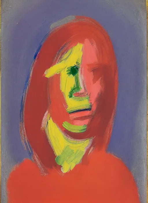 Image similar to willem de kooning, portrait of a girl