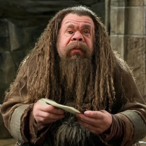 Image similar to Warwick Davis as Hagrid