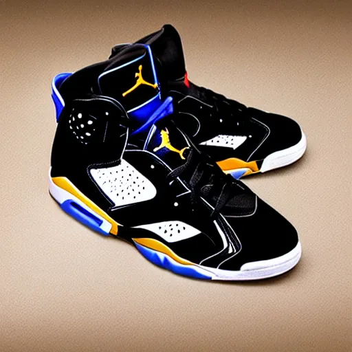 Prompt: spacejam jordan 6 basketball shoes 1990s edition collectors edition