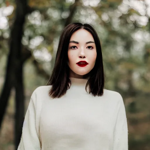 Prompt: portrait of beautiful woman , red and green led, 85 mm f1.4