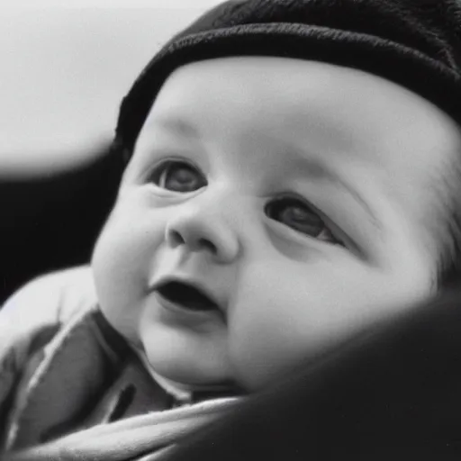 Image similar to baby stanley kubrick looking over the world like 2 0 0 1 3 5 mm cinematic