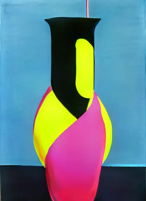 Image similar to vase by shusei nagaoka, kaws, david rudnick, airbrush on canvas, pastell colours, cell shaded, 8 k