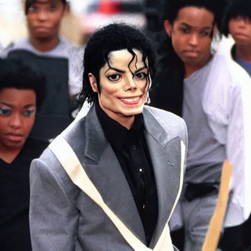 Prompt: michael jackson as a ninja