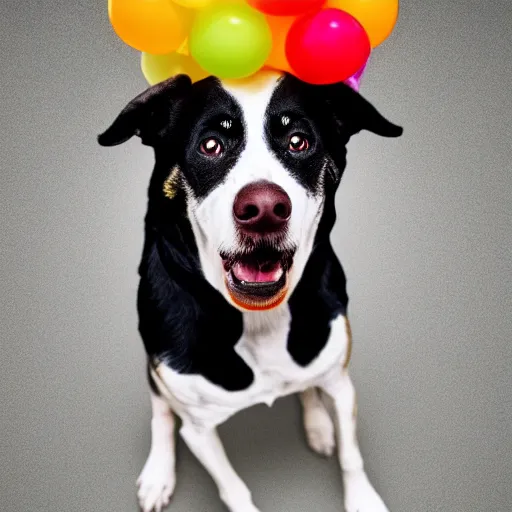 Image similar to photo of a dog clown